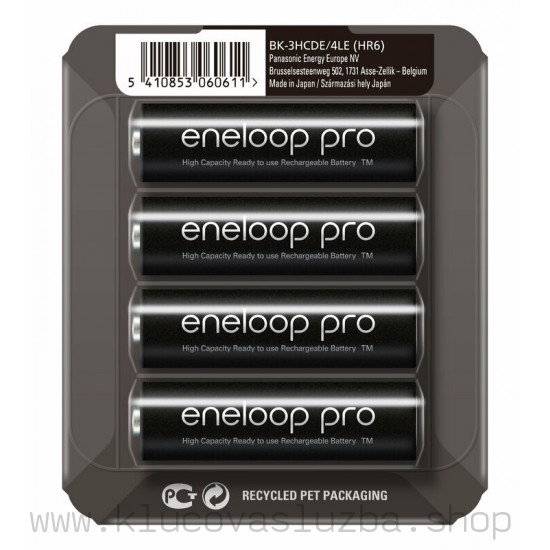 BK-3HCDE/4LE Panasonic Eneloop Pro R6/AA 2500mAh – 4 ks