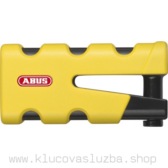 Zámok s alarmom na kotúč ABUS Granit Sledg 77 Grip yellow