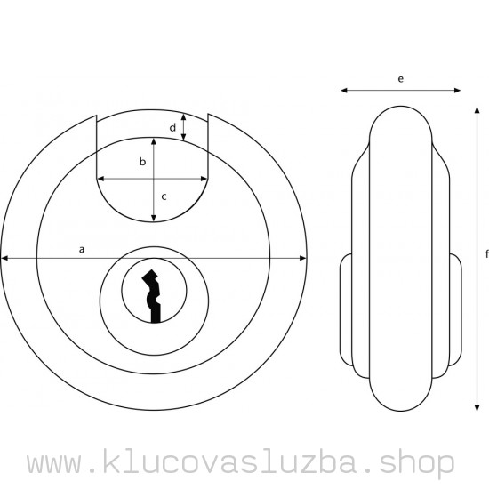 Visiaci zámok ABUS Diskus 25/70