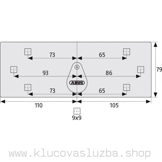 Petlica ABUS DI141 Diskus Integral white + 26/70